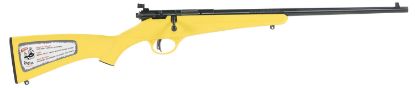 Picture of Savage Arms 13805 Rascal 22 Lr Caliber With 1Rd Capacity, 16.12" Barrel, Blued Metal Finish & Yellow Synthetic Stock Right Hand (Youth) 