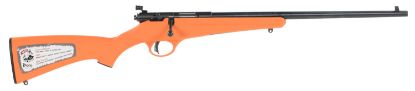 Picture of Savage Arms 13810 Rascal 22 Lr Caliber With 1Rd Capacity, 16.12" Barrel, Blued Metal Finish & Orange Synthetic Stock Right Hand (Youth) 