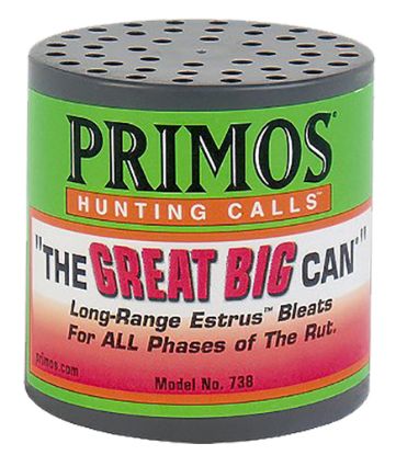 Picture of Primos 738 The Great Big Can Doe Bleat Attracts Deer Green Plastic 