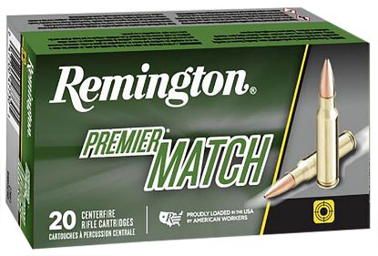 Picture of Remington Ammunition 21503 Premier Match 300 Blackout 125 Gr Sierra Matchking Open Tip Match 20 Per Box/ 10 Cs 