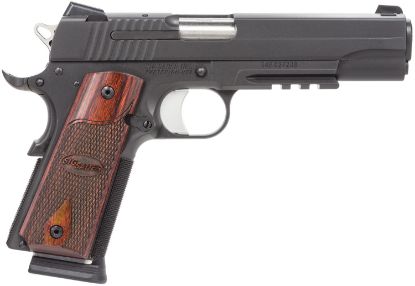 Picture of Sig Sauer 1911R45bssca 1911 Full Size *Ca Compliant 45 Acp 5" 8+1 Black Nitron Stainless Steel Frame & Slide With Rosewood Grip 