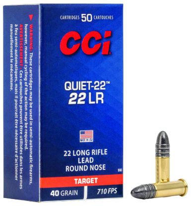 Picture of Cci 960 Quiet-22 22 Lr 40 Gr Lead Round Nose 50 Per Box/ 100 Case 