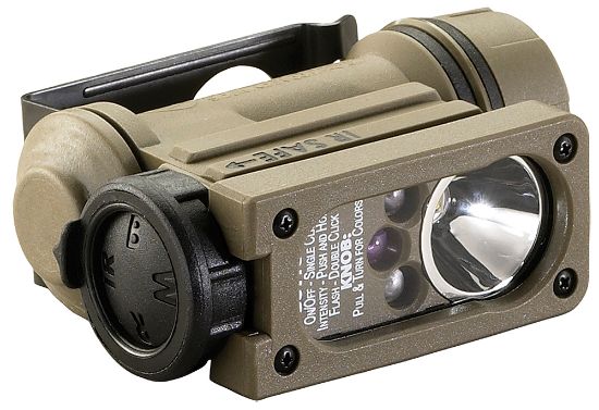 Picture of Streamlight 14514 Sidewinder Compact Ii Coyote 1.5/1.8/4.5/55 Lumens White/Red/Blue/Infrared C4 Led 