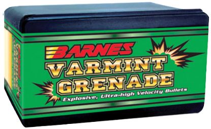 Picture of Barnes Bullets 30170 Varmint Grenade Ultra High Velocity 22 Hornet .224 30 Gr Flat Base Hollow Point 100 Per Box 