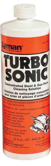 Picture of Lyman 7631715 Turbo Sonic Gun Parts Cleaning Solution Against Grease, Dust, Oil 32 Oz Bottle 