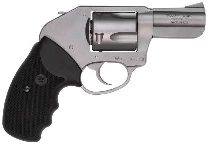 Picture of Charter Arms 74410 Bulldog Duty Large 44 Special, 5 Shot 2.50" Matte Stainless Steel Barrel, Cylinder & Frame W/Black Finger Grooved Rubber Grip 