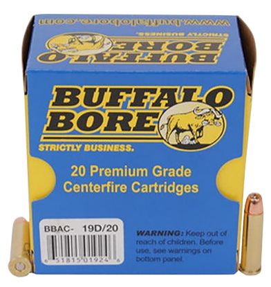 Picture of Buffalo Bore Ammunition 19D20 Heavy Strictly Business 357 Mag 125 Gr Jacket Hollow Point 20 Per Box/ 12 Case 