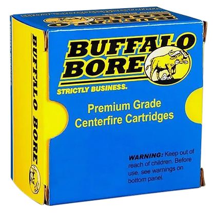 Picture of Buffalo Bore Ammunition 21A20 Heavy Strictly Business 10Mm Auto 200 Gr Full Metal Jacket Flat Nose 20 Per Box/ 12 Case 