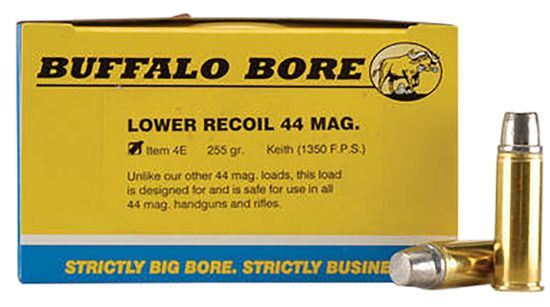 Picture of Buffalo Bore Ammunition 4E20 Low Recoil Strictly Business 44 Rem Mag 255 Gr Hard Cast 20 Per Box/ 12 Case 