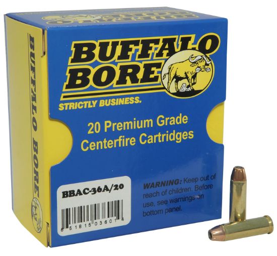 Picture of Buffalo Bore Ammunition 36A20 Heavy Strictly Business 32 H&R Mag +P 100 Gr Jacket Hollow Point 20 Per Box/ 12 Case 