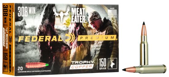 Picture of Federal P308tc3 Premium 308 Win 150 Gr Trophy Copper 20 Per Box/ 10 Case 