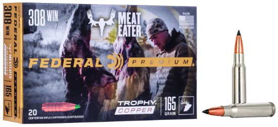 Picture of Federal P308tc2 Premium 308 Win 165 Gr Trophy Copper 20 Per Box/ 10 Case 