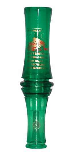 Picture of Haydel's Game Calls Vr00 "Redleg" Mallard Variable Tone Open Call Double Reed Mallard Sounds Attracts Ducks Green Plastic 