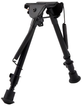Picture of Harris Bipods Lm1a2 Non-Swivel L Swivel Stud, 9-13", Black Steel/Aluminum, Notched Legs, Rubber Feet 