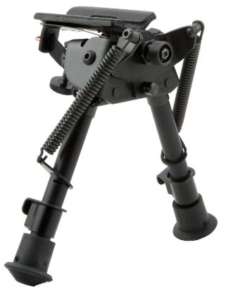 Picture of Harris Bipods Brms Swivel Br Swivel Stud, 6-9", Black Steel/Aluminum, Notched Legs, Rubber Feet 