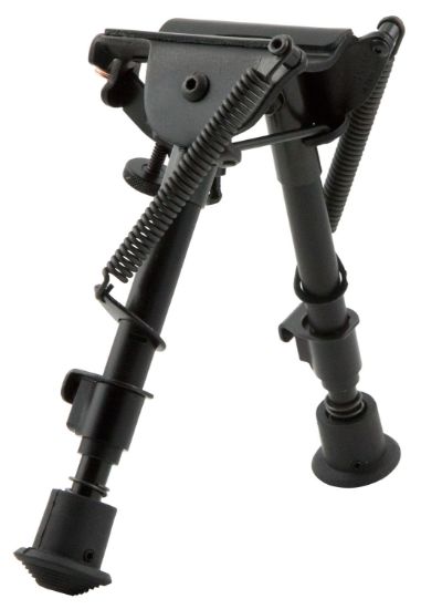 Picture of Harris Bipods Brm1a2 Non-Swivel Br Swivel Stud, 6-9", Black Steel/Aluminum, Notched Legs, Rubber Feet 