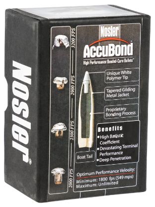 Picture of Nosler 54851 Accubond 338 Cal.338 300 Gr Spitzer Point/ 50 Per Box 