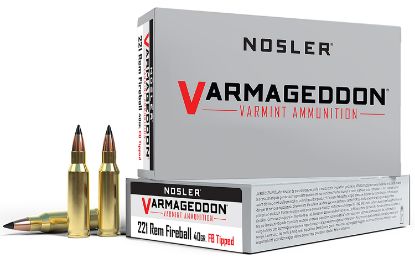 Picture of Nosler 65125 Varmageddon 221 Rem Fireball 40 Gr Flat Base Tipped 20 Per Box/ 20 Case 