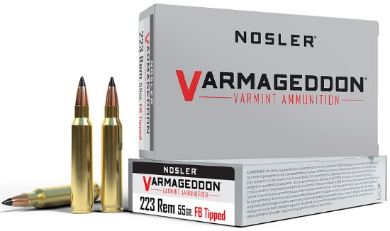 Picture of Nosler 65145 Varmageddon 223 Rem 55 Gr Flat Base Tipped 20 Per Box/ 20 Case 