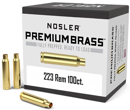 Picture of Nosler 10098 Premium Brass Unprimed Cases 223 Rem Rifle Brass/ 100 Per Box 