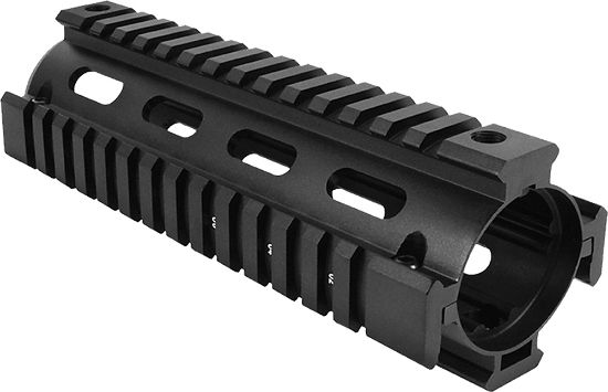Picture of Aim Sports Mt021 M4 Handguard 6" Carbine Style Made Of Aluminum With Black Anodized Finish & Quad Rail 