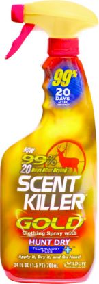 Picture of Wildlife Research 1255 Scent Killer Gold Odor Eliminator Odorless Scent 24 Oz Trigger Spray 