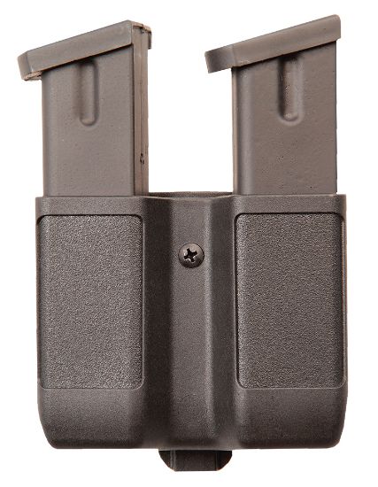 Picture of Blackhawk 410610Pbk Double Mag Case Black Polymer Belt Clip Compatible W/ Double Stack 9Mm/10Mm/40/45/357 