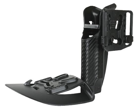 Picture of Blackhawk 410004Bkr Serpa Cqc Owb Size 04 Black Carbon Fiber Polymer Belt Loop/Paddle Fits Beretta 92/96/M9 Right Hand 