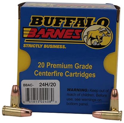 Picture of Buffalo Bore Ammunition 24H20 Buffalo-Barnes Strictly Business 9Mm Luger +P+ 115 Gr Barnes Tac Xp Lead Free 20 Per Box/ 12 Case 