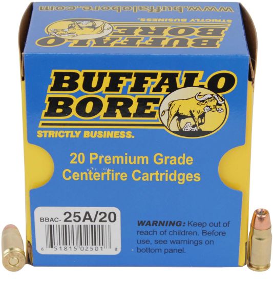 Picture of Buffalo Bore Ammunition 25A20 Heavy Strictly Business 357 Sig 125 Gr Jacketed Hollow Point 20 Per Box/ 12 Case 