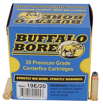 Picture of Buffalo Bore Ammunition 19E20 Tactical Strictly Business 357 Mag 158 Gr Jacket Hollow Point 20 Per Box/ 12 Case 