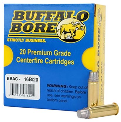 Picture of Buffalo Bore Ammunition 16B20 Heavy Strictly Business 41 Rem Mag 230 Gr Hard Cast Semi Wadcutter 20 Per Box/ 12 Case 
