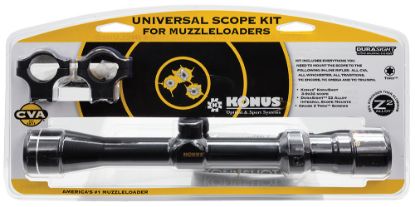 Picture of Cva Aa2002 Knous Konushot Muzzleloader Scope Kit Black Matte Black 3-9X32mm 1" Tube Duplex Reticle 