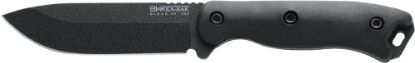 Picture of Ka-Bar Bk16 Becker 4.38" Fixed Drop Point Plain Black 1095 Cro-Van Blade, Black Ultramid Handle, Includes Sheath 