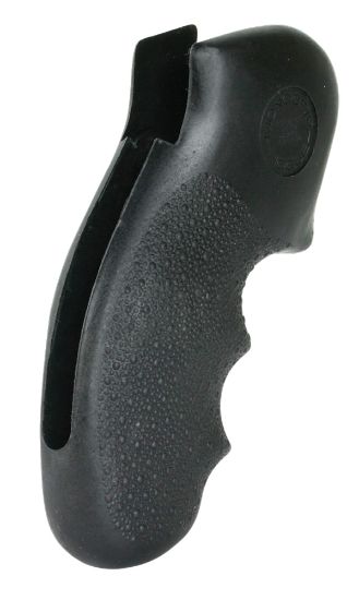 Picture of Hogue 19100 Monogrip Finger Grooves Black Nylon Cobblestone Finish Fits S&W K Frame With Round Butt 