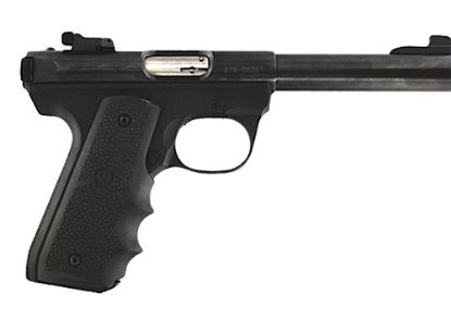 Picture of Hogue 82080 Rubber Grip Black Rubber For Ruger Mark Ii 22/45 