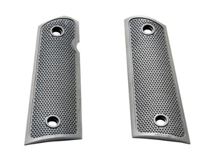 Picture of Archangel Aa107 Grip Panels Made Of Aluminum With Black Anodized Diamond Checkering Finish For 1911 Government 