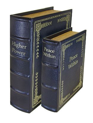 Picture of Peace Keeper Db2blk Diversion Book Set Front Panel Entry Black Wood Holds 2 Handguns 
