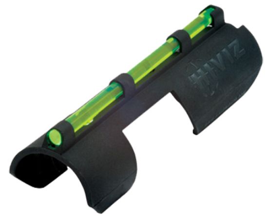 Picture of Hiviz Mpbtac Mpb-Tac Plain Barrel Snap-On Front Sight Black | Green/Red Fiber Optic 