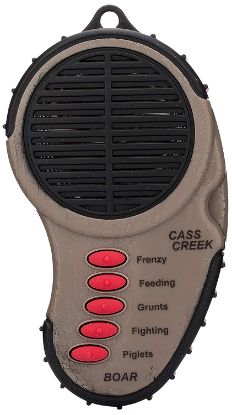 Picture of Cass Creek Cc034 Ergo Electronic Boar Call, 5 Authentic Sounds, Brown Plastic, Includes Belt Clip & External Speaker Input Jack 