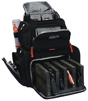 Picture of Gps Bags 1711Bp Handgunner Backpack Black 1000D Nylon Holds 4 Handguns 