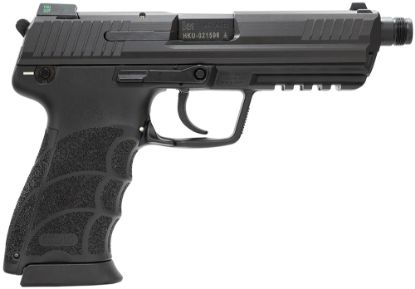 Picture of Hk 81000030 Hk45 Tactical V1 45 Acp 10+1, 5.20" Black Steel Threaded Barrel, Serrated Steel Slide, Polymer Frame W/Picatinny Rail, Black Interchangeable Backstrap Grip, Ambidextrous 