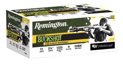 Picture of Remington Ammunition 20413 Express Buckshot 12 Gauge 2.75" 00 Buck Shot 100 Per Box/ 2 Cs 