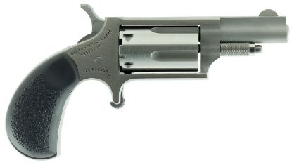 Picture of North American Arms 22Mgrc Mini-Revolver 22 Wmr 5 Shot 1.63" Barrel, Stainless Steel Barrel/Cylinder/Frame, Exclusive Black Pebbled Rubber Grip 
