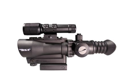 Picture of Bsa Tw30rdll 30Mm Red Dot With Laser And Flashlight Matte Black 1 X 30 Mm 5 Moa Red Dot Reticle Red Laser White Led 
