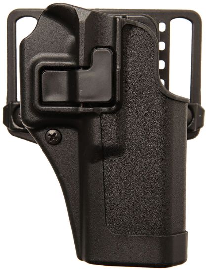 Picture of Blackhawk 410530Bkr Serpa Cqc Owb Size 30 Matte Black Polymer Belt Loop/Paddle Compatible W/Glock 29/30/39 Right Hand 