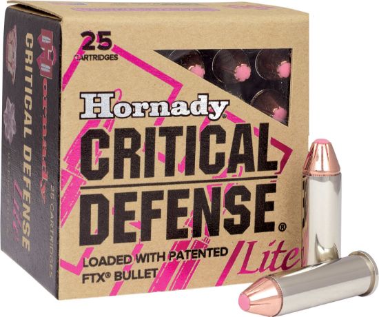 Picture of Hornady 90300 Critical Defense Lite 38 Special 90 Gr Hornady Flex Tip Expanding 25 Per Box/ 10 Case 