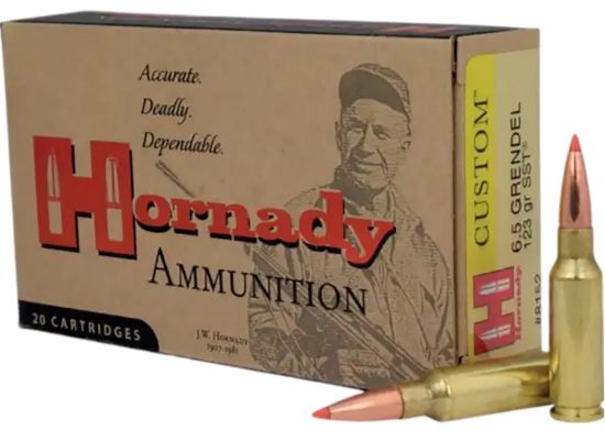 Picture of Hornady 8152 Custom 6.5 Grendel 123 Gr Super Shock Tip 20 Per Box/ 10 Case 