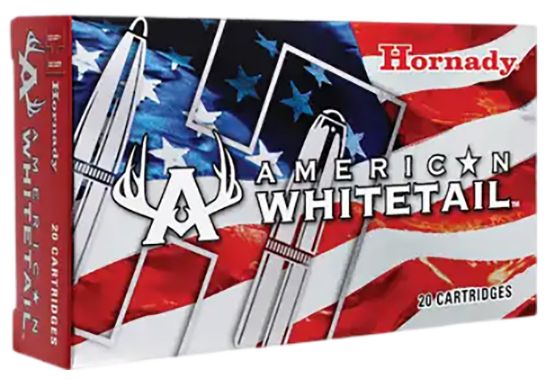 Picture of Hornady 8047 American Whitetail 243 Win 100 Gr Interlock Boat Tail Soft Point 20 Per Box/ 10 Case 