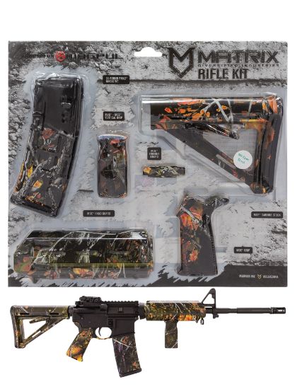 Picture of Matrix Diversified Ind Magmil42wf Magpul Carbine Accessory Kit Ar-15 Wildfire Camo Ambidextrous 